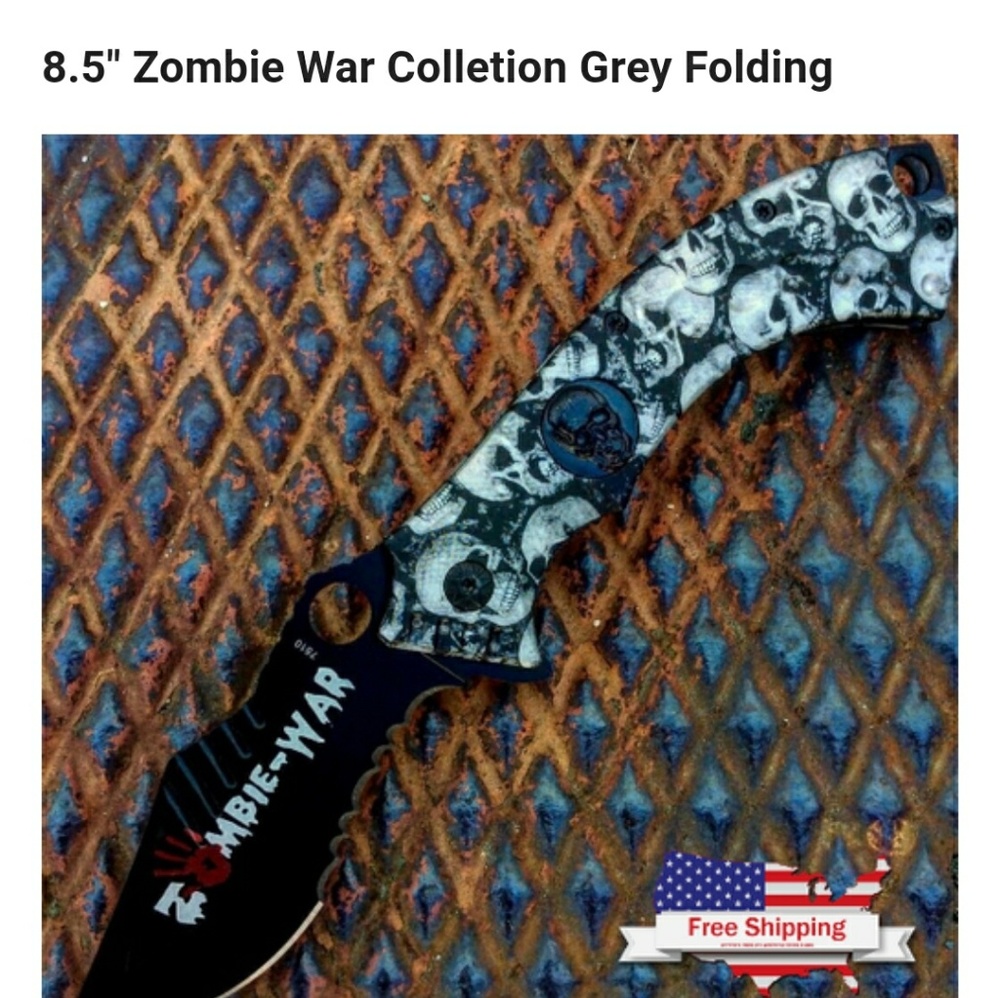 Collectable Zombie knife
